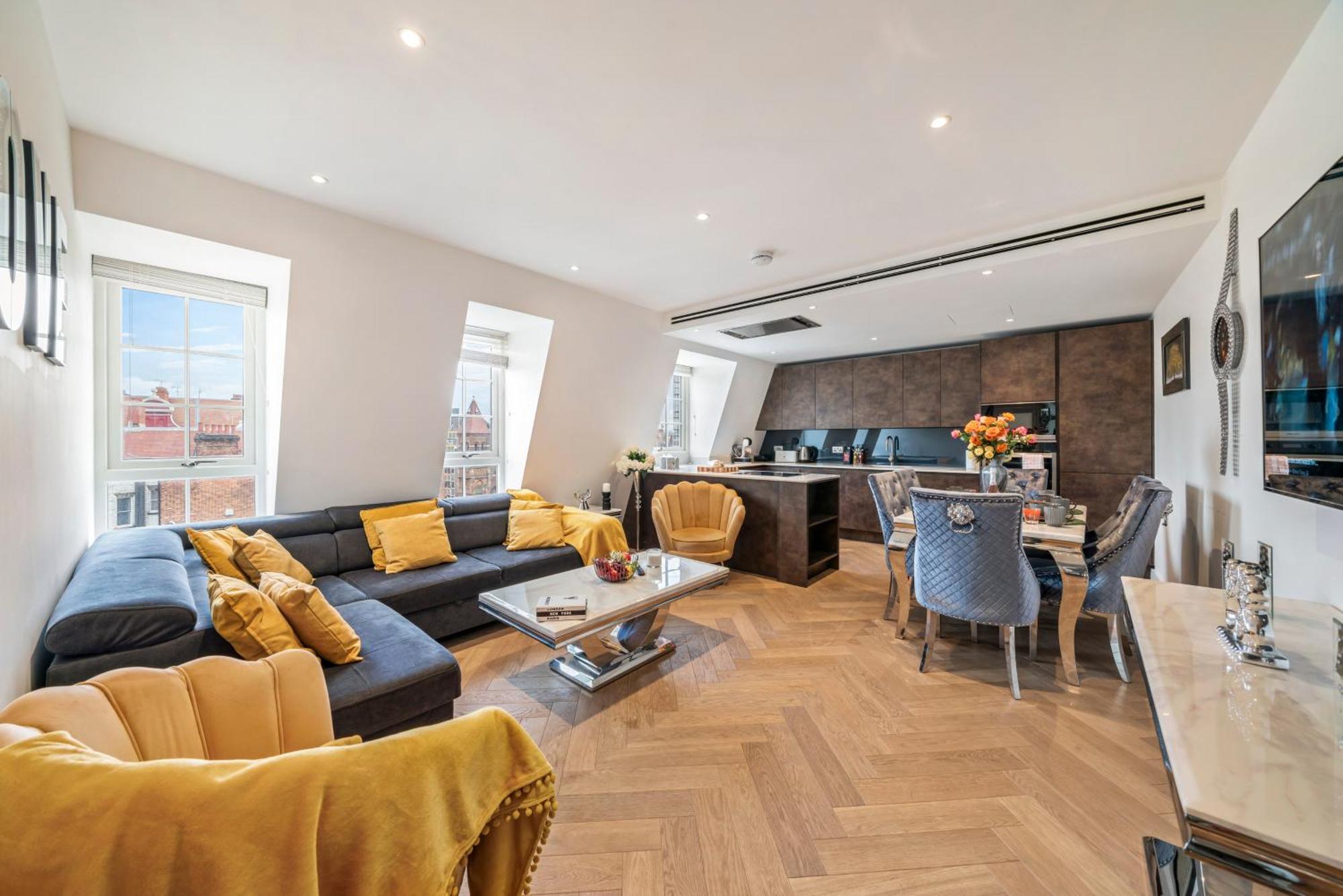 Ferienwohnung Panoramic Perfection Marble Arch 2Br Penthouse 74 London Exterior foto
